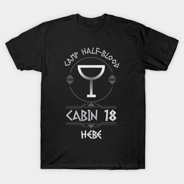 Cabin #18 in Camp Half Blood, Child of Hebe – Percy Jackson inspired design T-Shirt by NxtArt